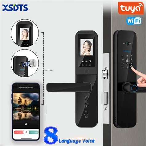 Xsdts tuya wifi digital eletrônico fechadura da porta inteligente