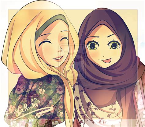 Another Hijab Drawing D By Jyuosan On Deviantart Gambar Kartun