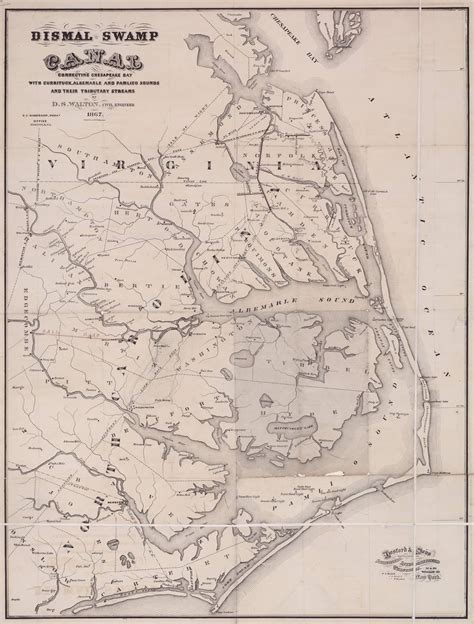 Start Looking For Treasure On The Outer Banks Map Print Map Albemarle