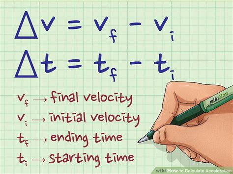 3 Ways To Calculate Acceleration Wikihow