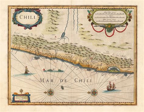 Mapa 1635 Janson Janssonius Pueblos Originarios De Chile Ser Indigena