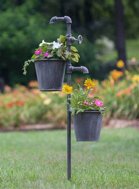 Charming Double Planter Stake The Reclaimed Farmhouse Bring Twice As Much Color To Your