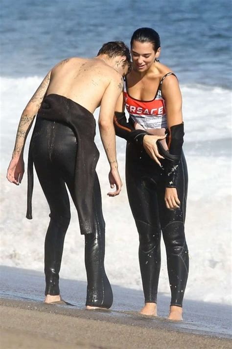 Dua Lipa And Anwar Hadid Bikini Candids On The Beach In Malibu