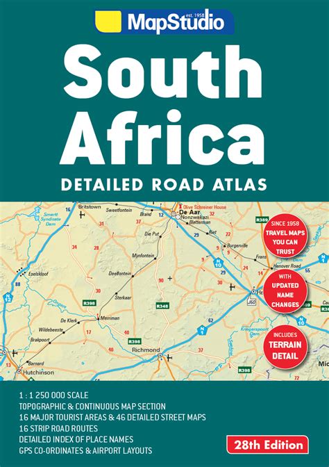 Road Atlas South Africa Map Studio