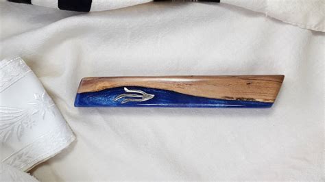 Mezuzah Case Made Of Natural Olive Wood And Resin Judaica Etsy