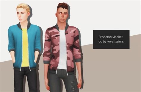 Broderick Jacket At Wyatts Sims Sims 4 Updates