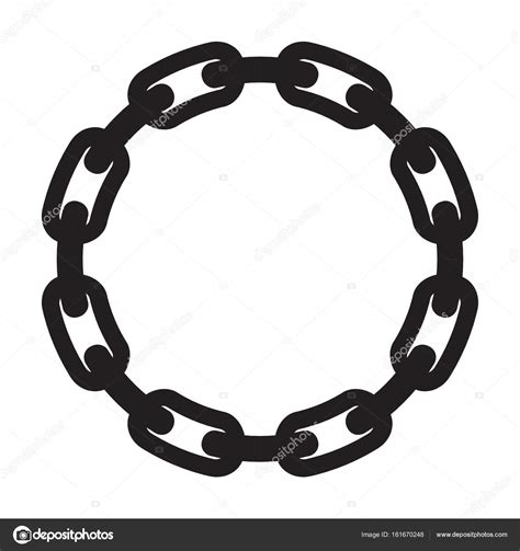 Iron Chain Frame — Stock Vector © Ansim 161670248