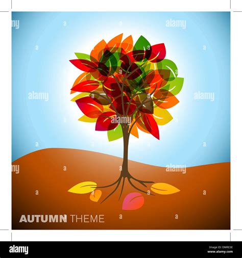 Autumn Tree Illustration Stock Vector Image And Art Alamy