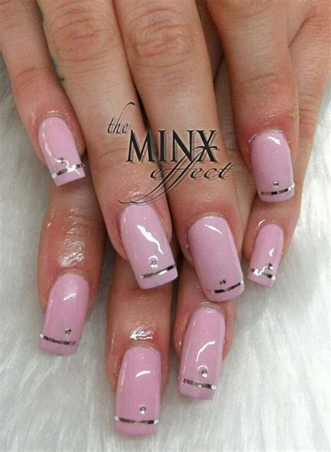 Photos Bild Galeria Nail Art With Pink And Silver
