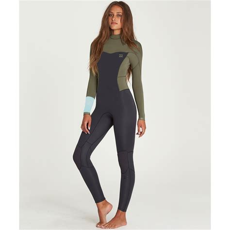 Ladies Synergy 403 Back Zip Full Suit Billabong Womens Wetsuit Wetsuit Girl Surf Outfit