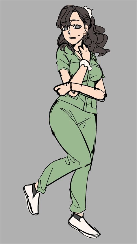 One Of The First Ever Sketches Of Our Nurse Timewizardstudios