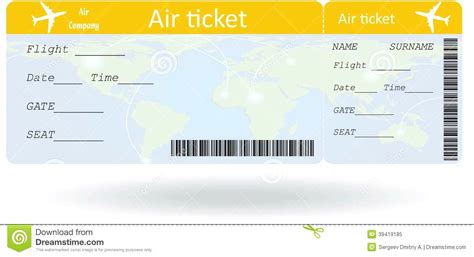 Although you can always make your ticket from scratch, using a ticket template will speed up the entire creation process. Editable Airline Ticket Template - FREE DOWNLOAD ...