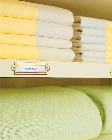 Linen Labels Organizing Linens Linen Closet Organization Linen Closet