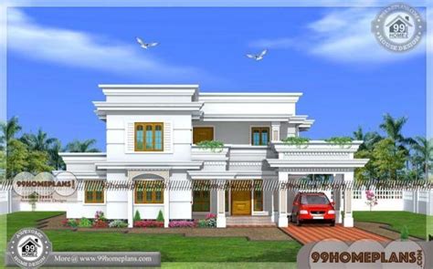 Kerala Style Home Plans And Elevations With Duplex House Design Ideas