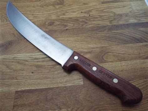 vintage carbon steel dexter razor sharp 10 blade 32g10r butcher cimeter knife dexterrussell