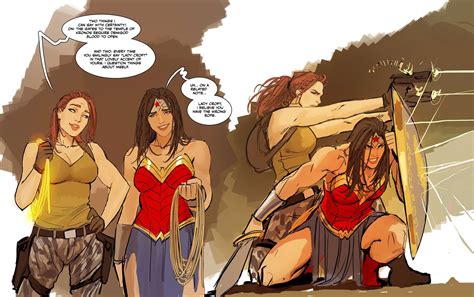 Stjepan Šejićs Amazing Wonder Woman And Lara Croft Crossover Concept