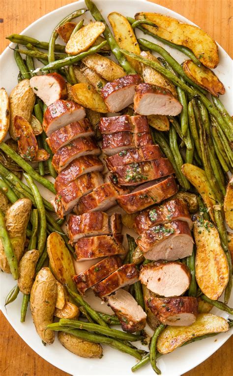 We chop our potatoes into eighths and add them to a mixing bowl. One-Pan Pork Tenderloin with Green Beans and Potatoes: An ...