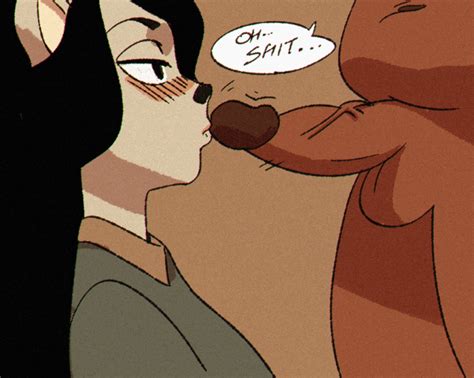 Rule 34 Animated Anthro Bedroom Eyes Black Dot Eyes Black Hair Blush Breasts Claire The