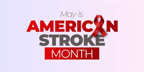 May Is American Stroke Month Observed In May Social Media Vector Banner