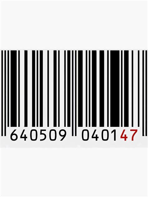 Hitman Barcode Sticker For Sale By Jovanpalatinus Redbubble