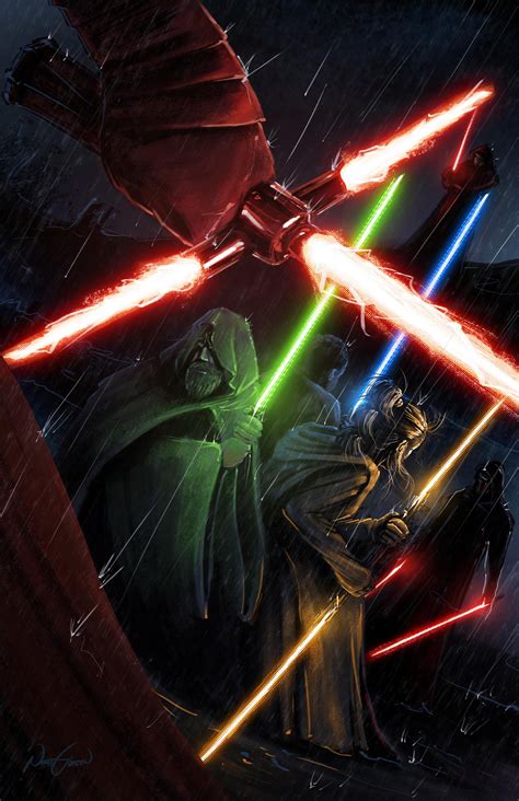 Wallpaper Illustration Star Wars Digital Art Lightsaber Darkness