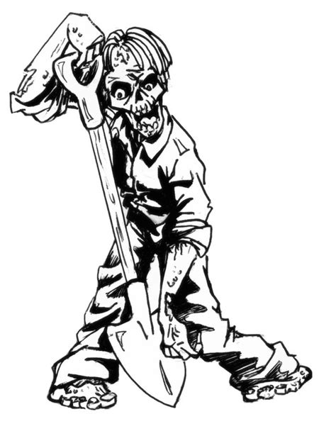 Printable Zombie Coloring Pages Printable World Holiday