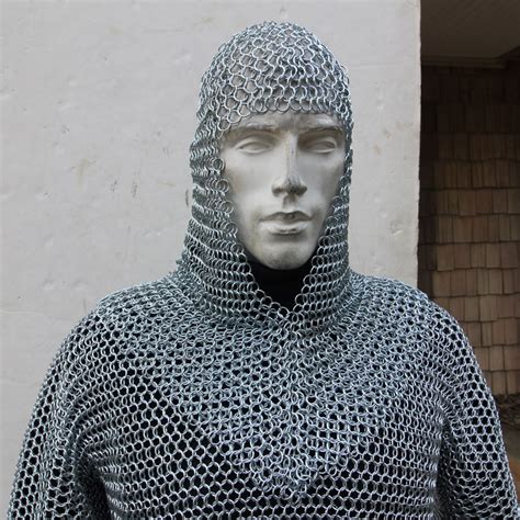 Battle Ready Chain Mail Coif Armor Medieval Inspired Etsy