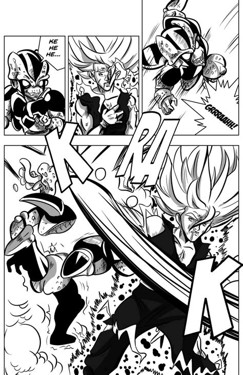 Dragonball Manga Remix Gohan Vs Cell Jr By Aesthetic Derelict On Deviantart