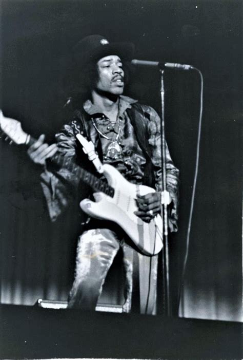 Jimi Hendrix On February 12 1968 In Seattle Washington Usa At Center