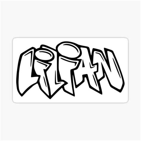 Lilian Graffiti Name Design Sticker For Sale By Namethatshirt Redbubble