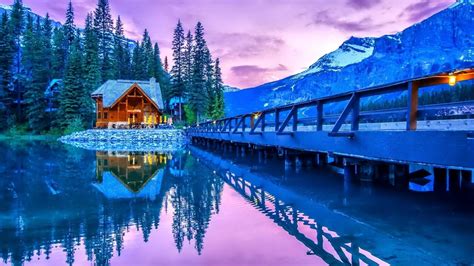 Emerald Lake Yoho National Park Wallpapers Wallpaper Cave