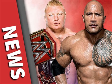 The Rock Vs Brock Lesnar Bei Wrestlemania 35 News Spotfight