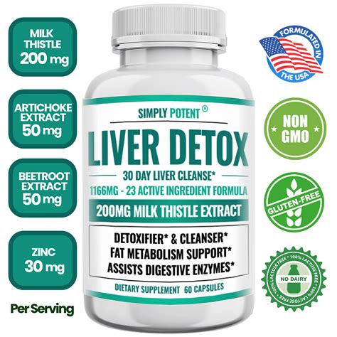 Liver Support Detox And Cleanse Supplement 22 Ingredient Natural Liver