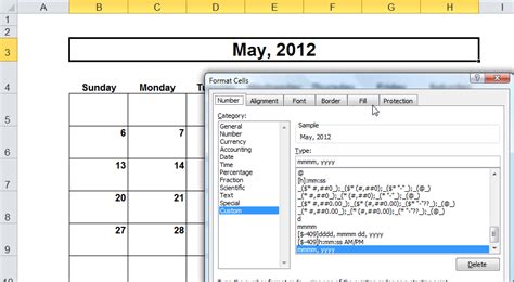 Calendar In Excel With One Formula Array Entered Of Course Excel