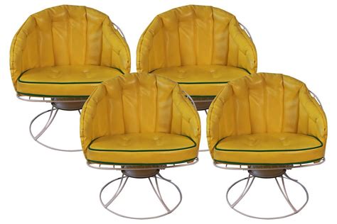 Modern lounge chairs, designed by blu dot. Four Vintage Mid Century Modern 1960s Homecrest Swivel ...