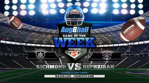 Augbball Game Of The Week Powered By Suvtv Arc Vs Hephzibah High