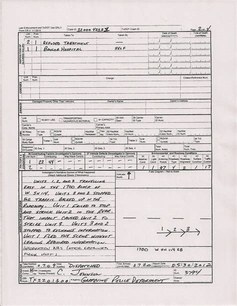 Arrest Report Template Hq Printable Documents