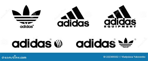 Conjunto De Logotipos Adidas Adidas Original Marcas De Ropa Deportiva
