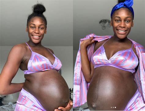 Mike Edwards Pregnant Wife Perri Shakes Drayton Puts Her Baby Bump On Display Photos Video