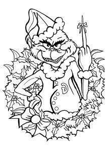 Easy and free to print christmas the grinch coloring pages for children. The Grinch - Free printable Coloring pages for kids