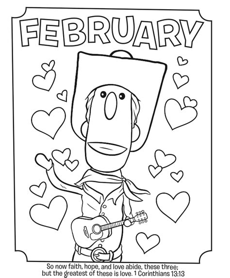February Coloring Pages Printable Printable Word Searches