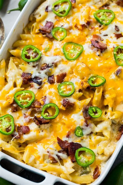 Not your mama's chicken and broccoli casserole. Jalapeno Popper Chicken Casserole - Spicy Southern Kitchen