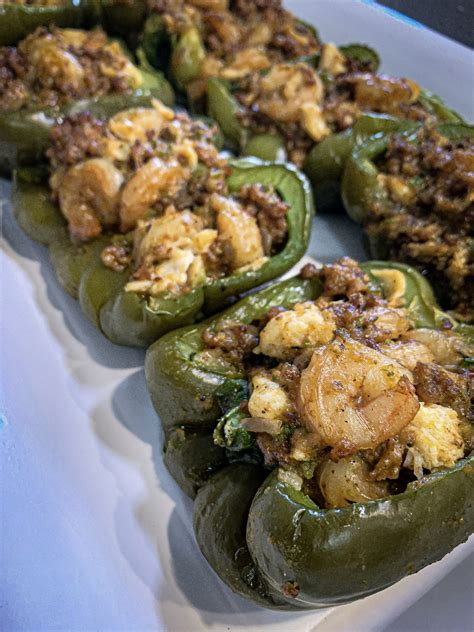 Cajun Seafood Stuffed Peppers By Creole For The Soul Tony Chacheres