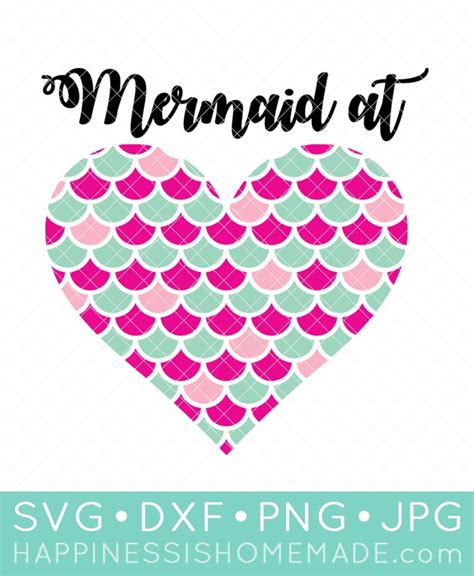 Adorable Mermaid Svg File Happiness Is Homemade
