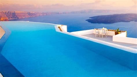The Infinity Pool At Grace Hotel On Santorini Hotels With Infinity