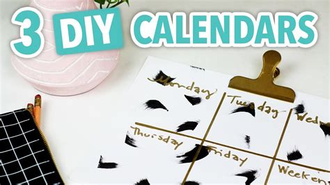3 Diy Calendars Hgtv Handmade Youtube