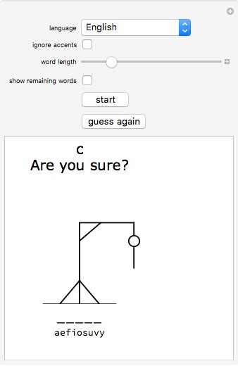 Hangman Word Game For A Computer Player Wolfram Demonstrations Project