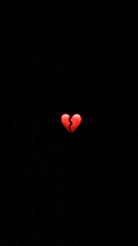 Download Black Heart Iphone Emoji Wallpaper