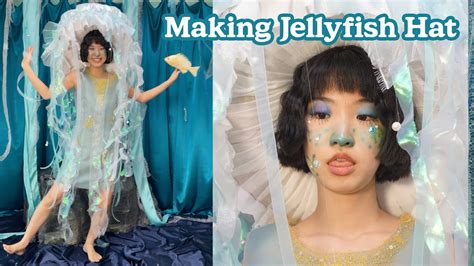Making Jellyfish Hat🌊jellyfish Costume For Halloween Youtube