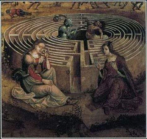 Renaissance Take On Minoan Labyrinth Myth Greek Legends The Minotaur